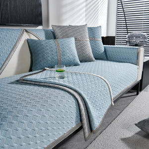 Geometric 3D Sofa Cover, Non-Slip Couch Protector for Seat, Backrest & Armrest