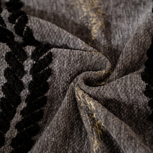 Boho Couch Throw Blanket with Textured Stripes, Sofa Cover for Living Room Decor