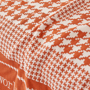 Chenille Houndstooth Couch Cover, Chaise Lounge Blanket Cover, Sectional Couch Scratch Protector