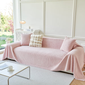 Thick Sherpa Fleece Sofa Protector Cover Stylish Durable Slipcovers for Couches and Chairs