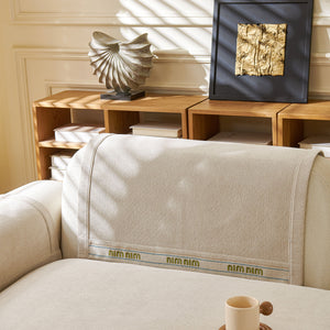 Chenille Sofa Cover Pet Mat, Non-Slip Couch Protector for Sectional & L-Shaped Sofas