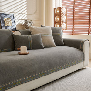 Chenille Sofa Cover Pet Mat, Non-Slip Couch Protector for Sectional & L-Shaped Sofas