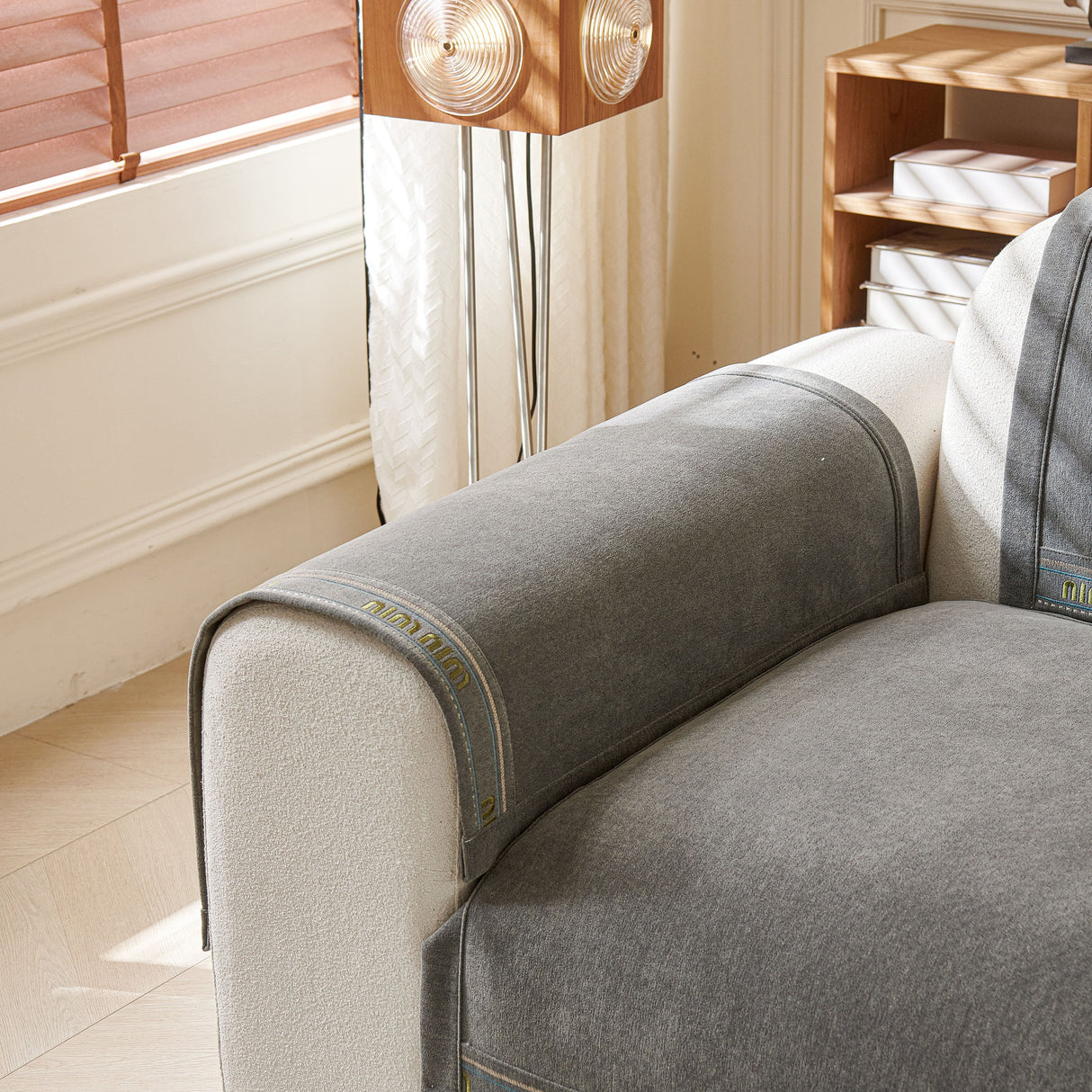 Chenille Sofa Cover Pet Mat, Non-Slip Couch Protector for Sectional & L-Shaped Sofas