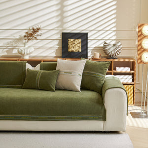 Chenille Sofa Cover Pet Mat, Non-Slip Couch Protector for Sectional & L-Shaped Sofas