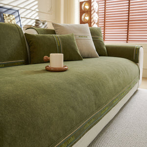 Chenille Sofa Cover Pet Mat, Non-Slip Couch Protector for Sectional & L-Shaped Sofas