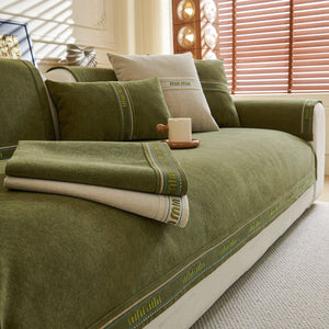 Chenille Sofa Cover Pet Mat, Non-Slip Couch Protector for Sectional & L-Shaped Sofas