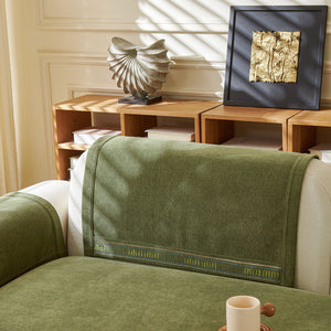 Chenille Sofa Cover Pet Mat, Non-Slip Couch Protector for Sectional & L-Shaped Sofas