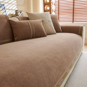 Chenille Sofa Cover Pet Mat, Non-Slip Couch Protector for Sectional & L-Shaped Sofas