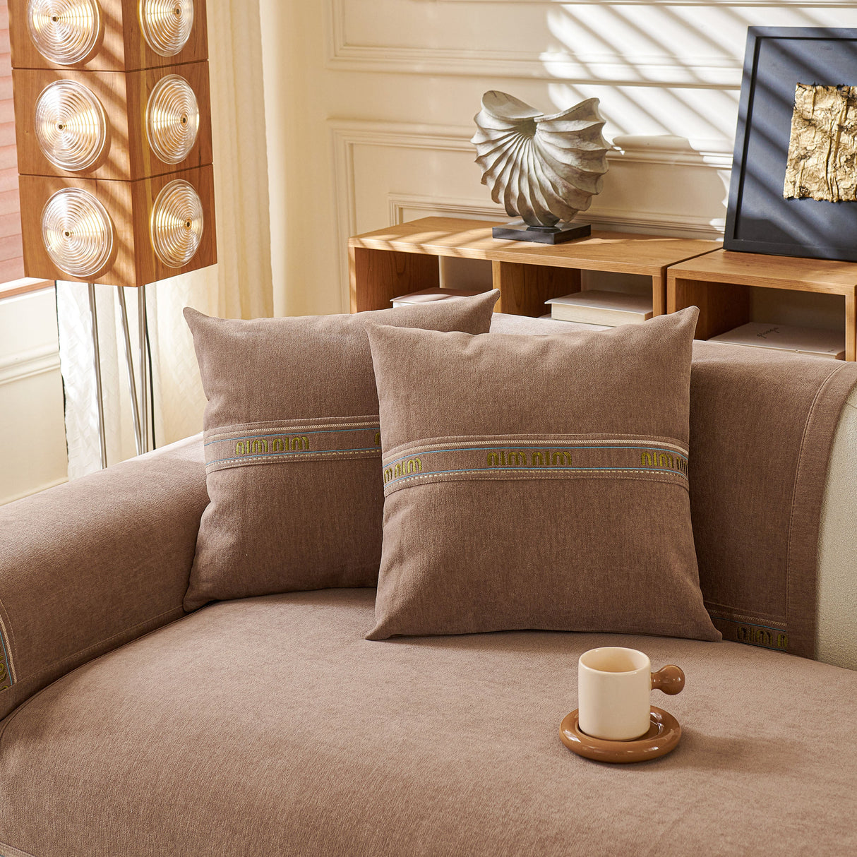 Chenille Sofa Cover Pet Mat, Non-Slip Couch Protector for Sectional & L-Shaped Sofas