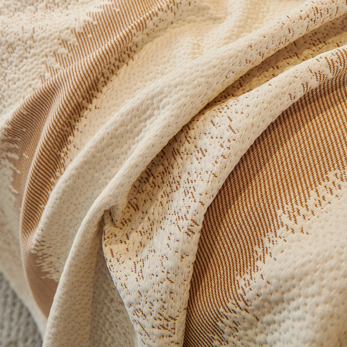 Modern Striped Couch Protector Blanket, Furniture Slipcover for L Shaped Sectionals