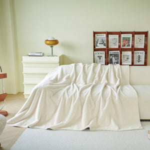 Faux Fur Smooth Plush Comfy Couch Covers, Soft Thicked Durable Blankets and Throws for Sofas