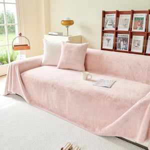 Faux Fur Smooth Plush Comfy Couch Covers, Soft Thicked Durable Blankets and Throws for Sofas