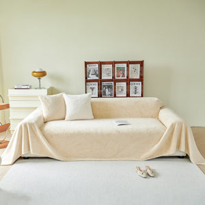 Faux Fur Smooth Plush Comfy Couch Covers, Soft Thicked Durable Blankets and Throws for Sofas