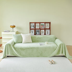 Faux Fur Smooth Plush Comfy Couch Covers, Soft Thicked Durable Blankets and Throws for Sofas
