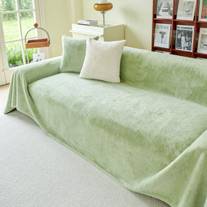 Faux Fur Smooth Plush Comfy Couch Covers, Soft Thicked Durable Blankets and Throws for Sofas