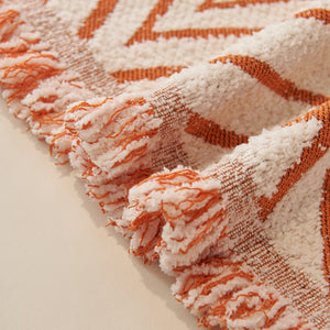 Maple Leaves Reversible Chenille Blanket Covers for Couch, Furniture Decoration Cover Sofa Slipcovers