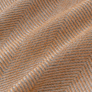 Boho Herringbone Sofa Throw Blanket with Pom Pom Tassels Stylish Furniture Slipcover