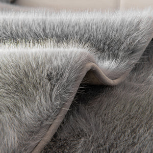 Faux Mink Velvet Luxury Fluffy Sofa Cushion, Winter Warm Thick Plush Non-slip Sofa Covers