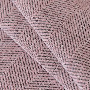 Boho Herringbone Sofa Throw Blanket with Pom Pom Tassels Stylish Furniture Slipcover