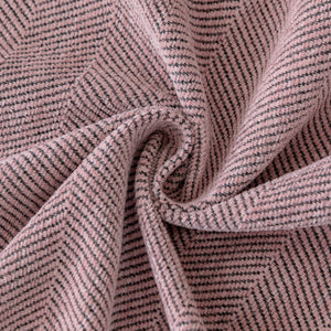 Boho Herringbone Sofa Throw Blanket with Pom Pom Tassels Stylish Furniture Slipcover