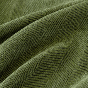 Couch Cover Sectional L Shape Chenille Herringbone Couch Throw Cover with Tassel Pom-Poms for Pets