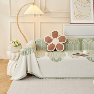 Chenille Boho Geometric Sofa Throw Cover Luxury Throws for Sofas Cat Proof Slipcovers Couch Covers