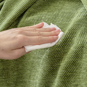 Couch Cover Sectional L Shape Chenille Herringbone Couch Throw Cover with Tassel Pom-Poms for Pets