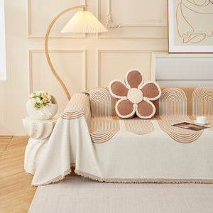 Chenille Boho Geometric Sofa Throw Cover Luxury Throws for Sofas Cat Proof Slipcovers Couch Covers