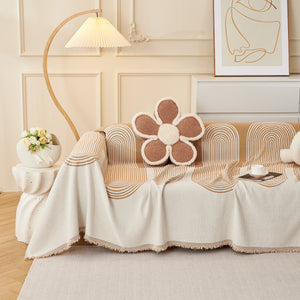 Chenille Boho Geometric Sofa Throw Cover Luxury Throws for Sofas Cat Proof Slipcovers Couch Covers