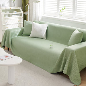 Summer Cool Dotted Cat Scratch Resistant Sofa Cover Blanket, Luxury Large Blanket Covers for Couch