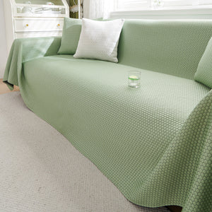 Summer Cool Dotted Cat Scratch Resistant Sofa Cover Blanket, Luxury Large Blanket Covers for Couch