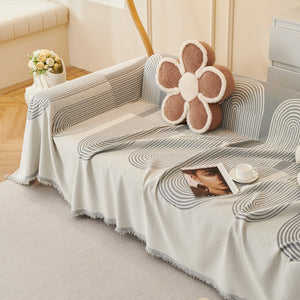 Chenille Boho Geometric Sofa Throw Cover Luxury Throws for Sofas Cat Proof Slipcovers Couch Covers