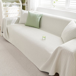 Summer Cool Dotted Cat Scratch Resistant Sofa Cover Blanket, Luxury Large Blanket Covers for Couch