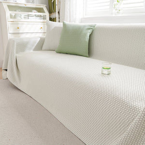 Summer Cool Dotted Cat Scratch Resistant Sofa Cover Blanket, Luxury Large Blanket Covers for Couch