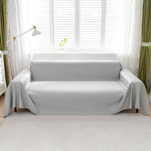 Summer Cool Dotted Cat Scratch Resistant Sofa Cover Blanket, Luxury Large Blanket Covers for Couch