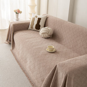 Soft Textured Couch Cover Slipcover Blanket, Modern Couch Covers for Dogs Washable
