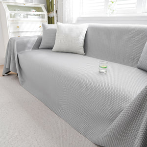 Summer Cool Dotted Cat Scratch Resistant Sofa Cover Blanket, Luxury Large Blanket Covers for Couch