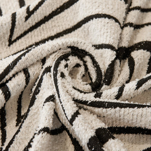 Maple Leaves Reversible Chenille Blanket Covers for Couch, Furniture Decoration Cover Sofa Slipcovers