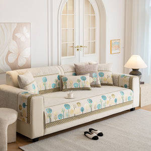 Sofa Cover for Couch, Non-Slip Sectional Couch Cover with Woven Tree Pattern