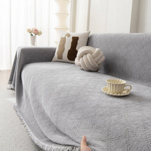Soft Textured Couch Cover Slipcover Blanket, Modern Couch Covers for Dogs Washable