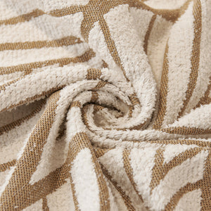 Maple Leaves Reversible Chenille Blanket Covers for Couch, Furniture Decoration Cover Sofa Slipcovers