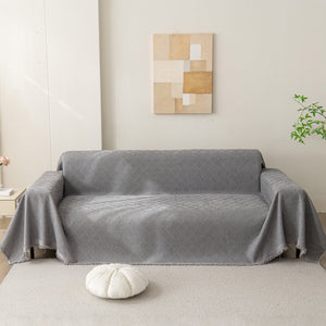 Soft Textured Couch Cover Slipcover Blanket, Modern Couch Covers for Dogs Washable