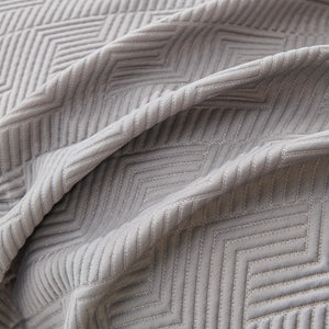 Cooling Scratch Proof Large Sofa Throw Cover, Geometric Texture Couch Protector