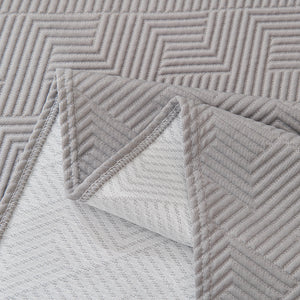 Cooling Scratch Proof Large Sofa Throw Cover, Geometric Texture Couch Protector
