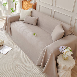 Cooling Scratch Proof Large Sofa Throw Cover, Geometric Texture Couch Protector