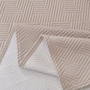 Cooling Scratch Proof Large Sofa Throw Cover, Geometric Texture Couch Protector