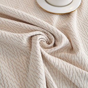 Waterproof Scratch Proof Herringbone Large Throw Blanket for Couch, Chenille Couch Cushion Covers for Pets