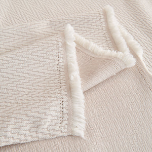 Waterproof Scratch Proof Herringbone Large Throw Blanket for Couch, Chenille Couch Cushion Covers for Pets