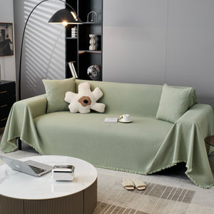 Waterproof Scratch Proof Herringbone Large Throw Blanket for Couch, Chenille Couch Cushion Covers for Pets