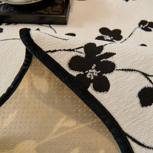 Floral Chenille Couch Cover, Non-Slip Sofa Slipcover Protector for Furniture